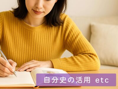 初心者が自分史を本にまとめる手順や準備方法を説明するための画像