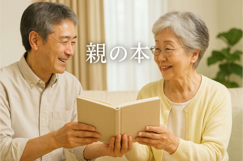親への感謝を伝える贈り物として最適な「親の本」のイメージ写真